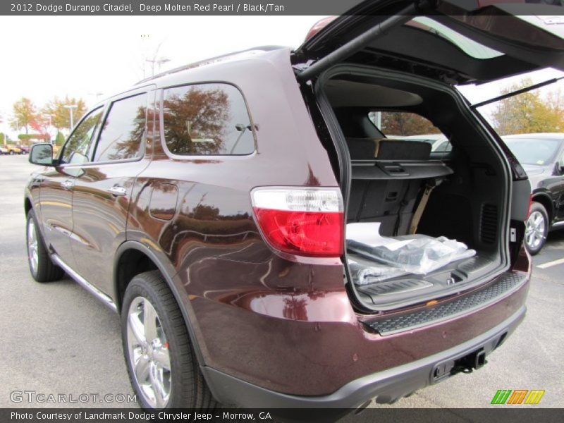 Deep Molten Red Pearl / Black/Tan 2012 Dodge Durango Citadel