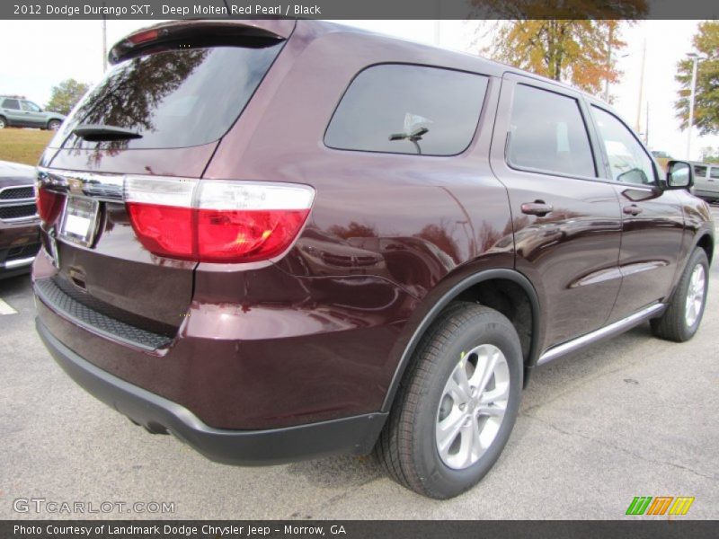 Deep Molten Red Pearl / Black 2012 Dodge Durango SXT