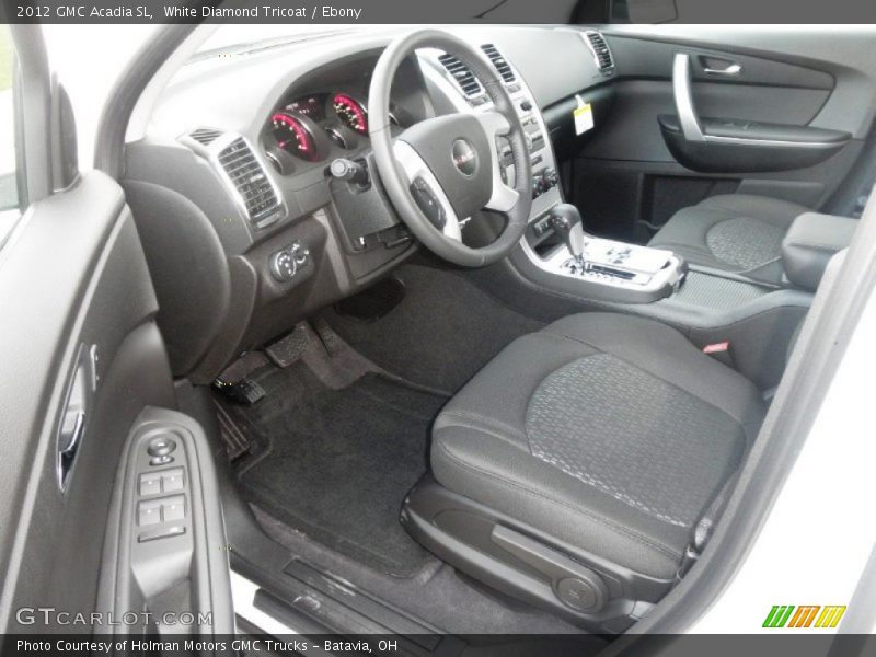 White Diamond Tricoat / Ebony 2012 GMC Acadia SL