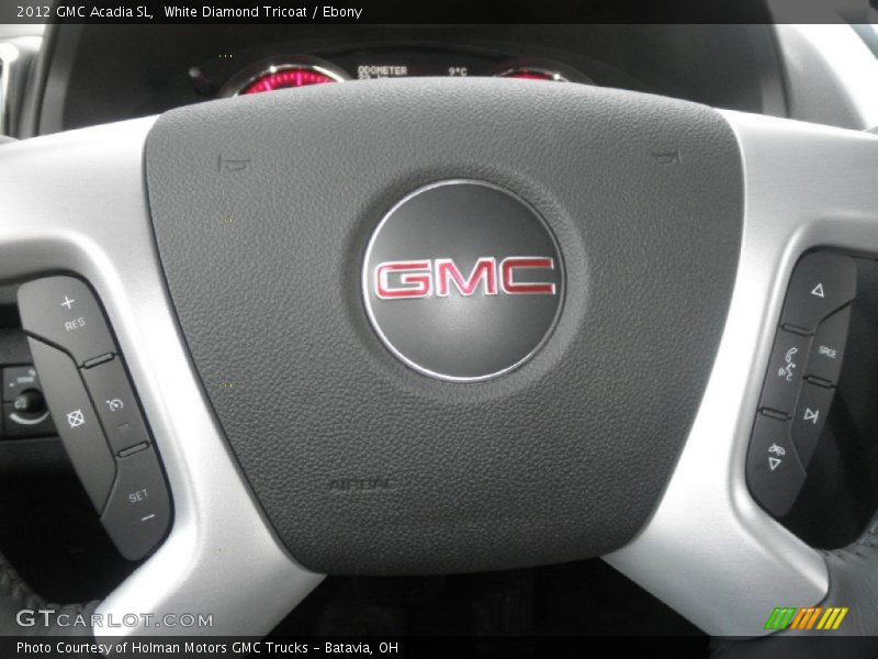 White Diamond Tricoat / Ebony 2012 GMC Acadia SL