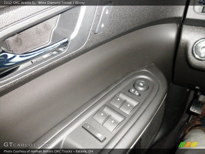 White Diamond Tricoat / Ebony 2012 GMC Acadia SL
