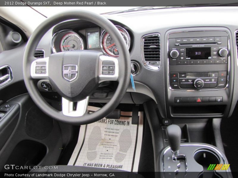 Deep Molten Red Pearl / Black 2012 Dodge Durango SXT