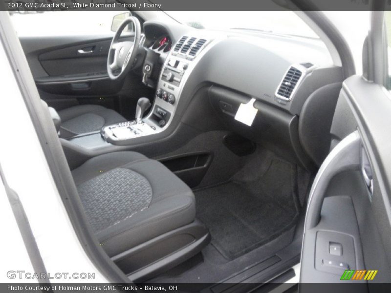 White Diamond Tricoat / Ebony 2012 GMC Acadia SL