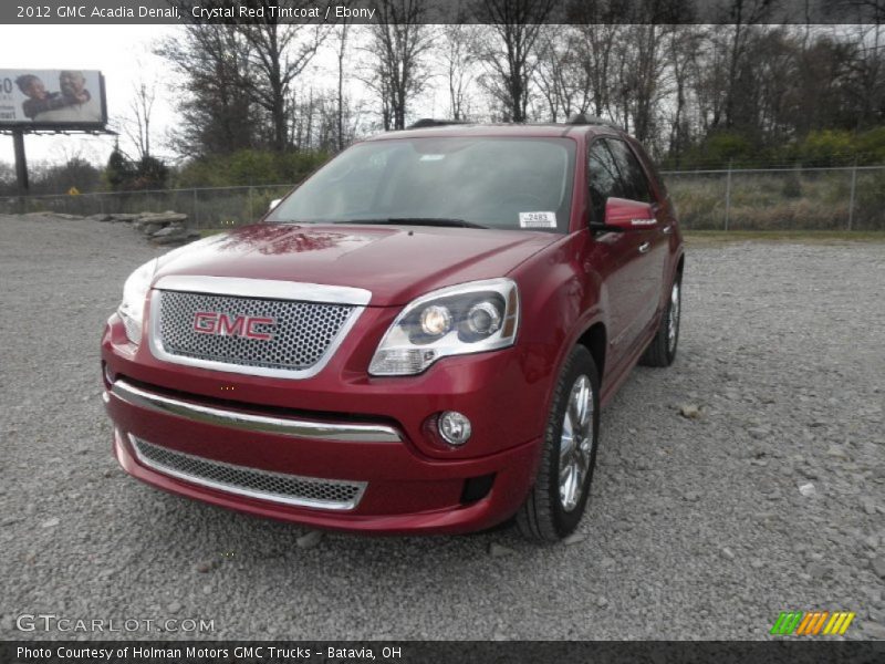 Crystal Red Tintcoat / Ebony 2012 GMC Acadia Denali