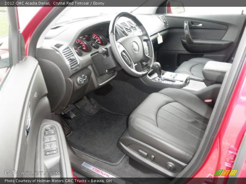  2012 Acadia Denali Ebony Interior
