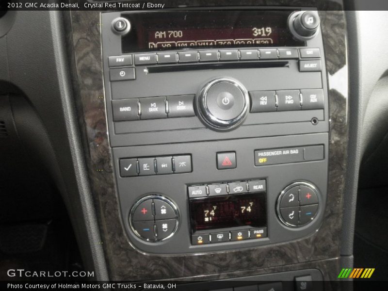 Controls of 2012 Acadia Denali