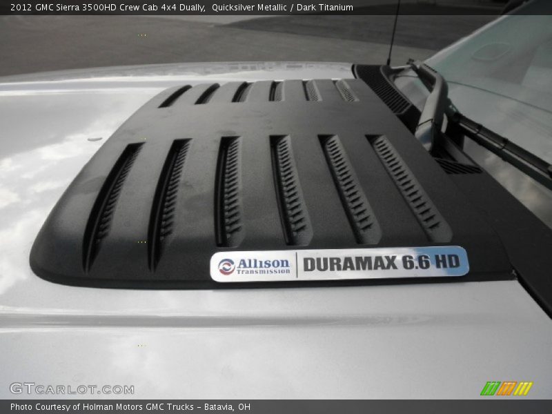 Quicksilver Metallic / Dark Titanium 2012 GMC Sierra 3500HD Crew Cab 4x4 Dually