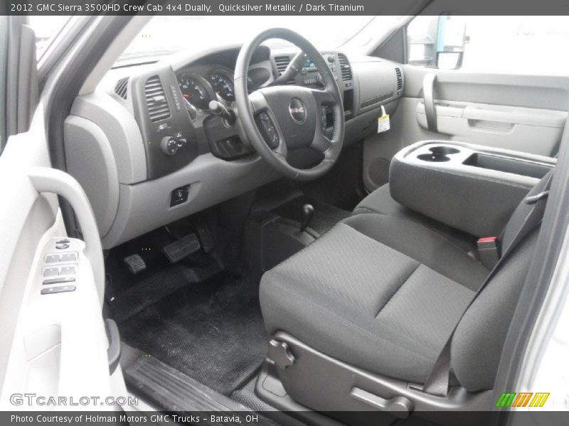 Quicksilver Metallic / Dark Titanium 2012 GMC Sierra 3500HD Crew Cab 4x4 Dually