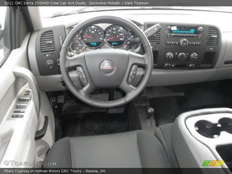Quicksilver Metallic / Dark Titanium 2012 GMC Sierra 3500HD Crew Cab 4x4 Dually