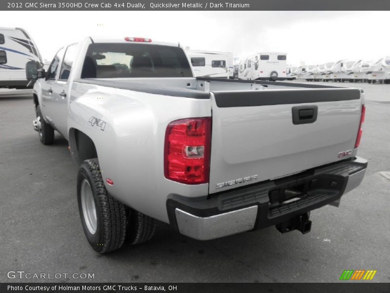 Quicksilver Metallic / Dark Titanium 2012 GMC Sierra 3500HD Crew Cab 4x4 Dually