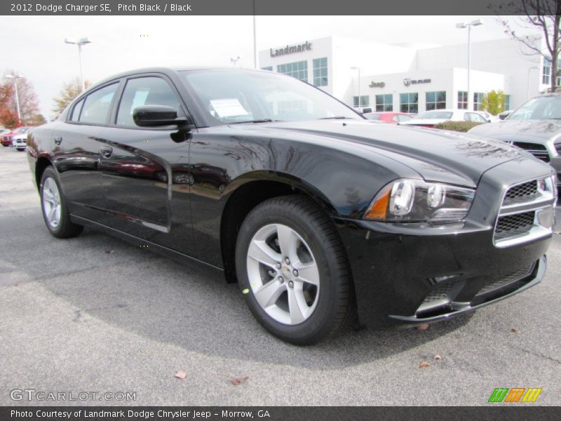 Pitch Black / Black 2012 Dodge Charger SE