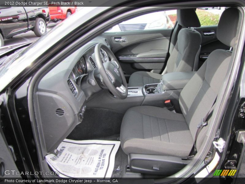Pitch Black / Black 2012 Dodge Charger SE
