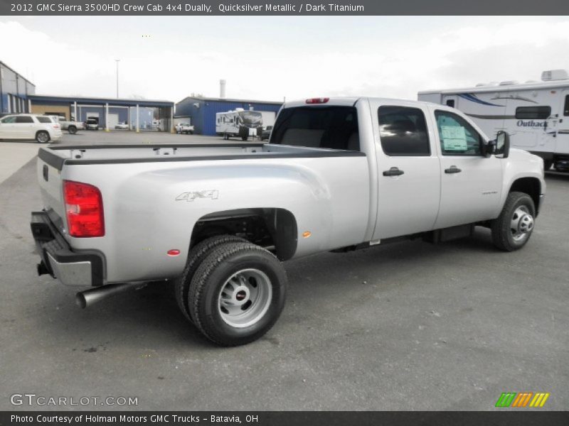  2012 Sierra 3500HD Crew Cab 4x4 Dually Quicksilver Metallic