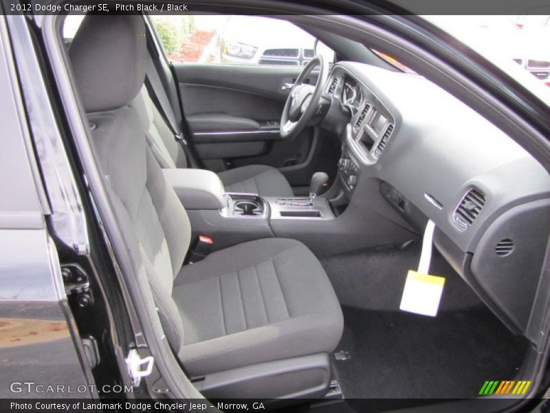 Pitch Black / Black 2012 Dodge Charger SE