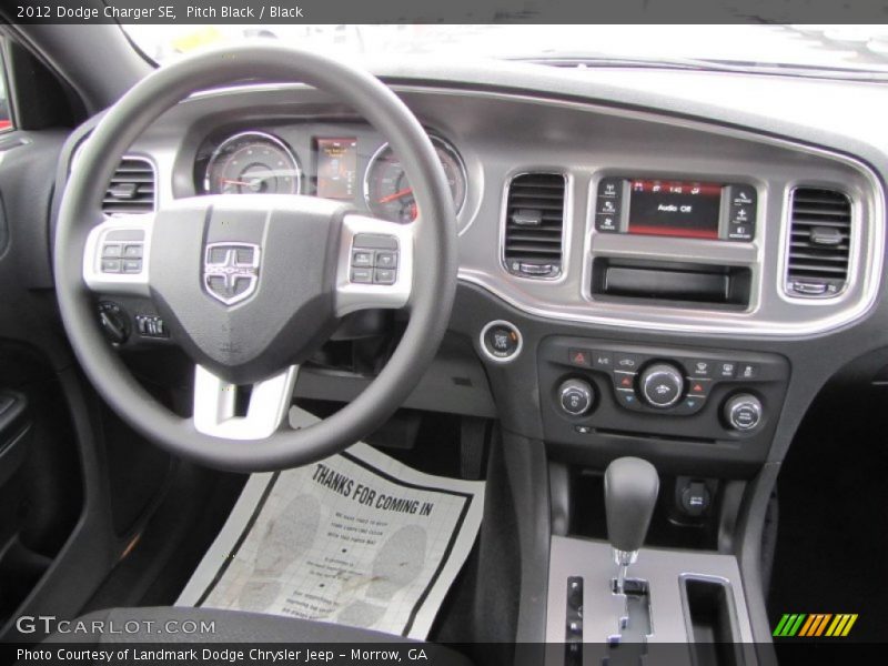 Pitch Black / Black 2012 Dodge Charger SE