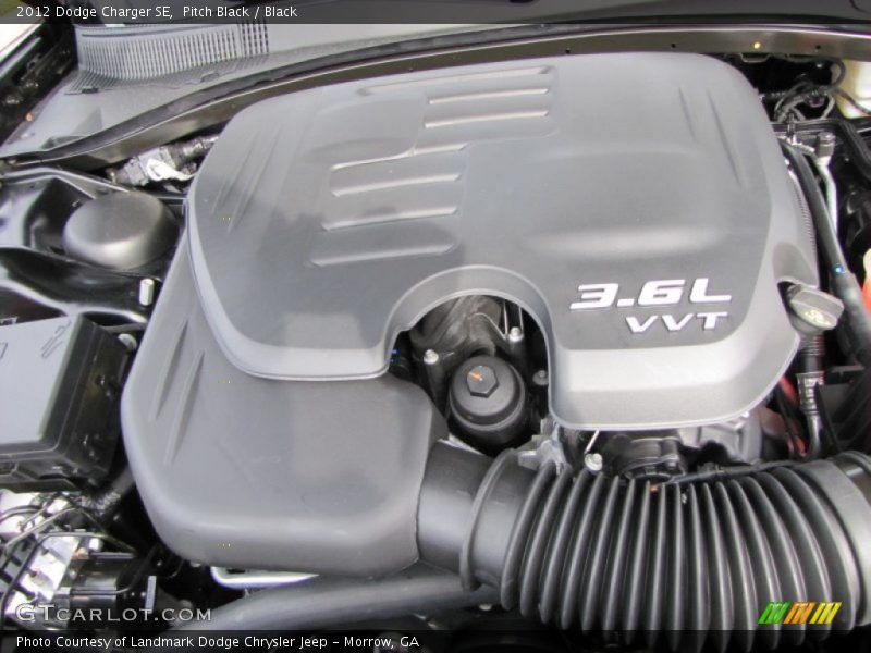 Pitch Black / Black 2012 Dodge Charger SE
