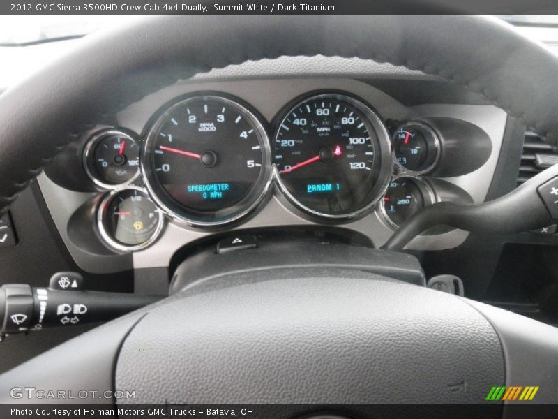 Summit White / Dark Titanium 2012 GMC Sierra 3500HD Crew Cab 4x4 Dually