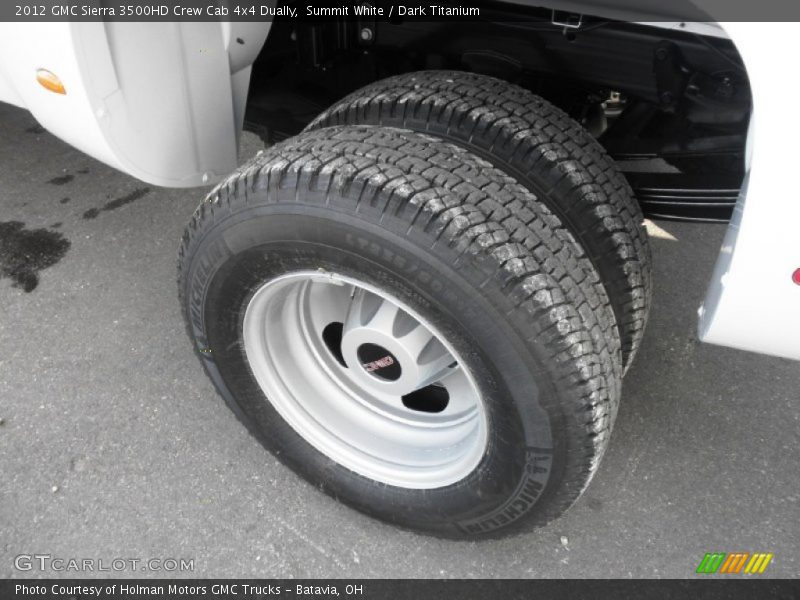 Summit White / Dark Titanium 2012 GMC Sierra 3500HD Crew Cab 4x4 Dually