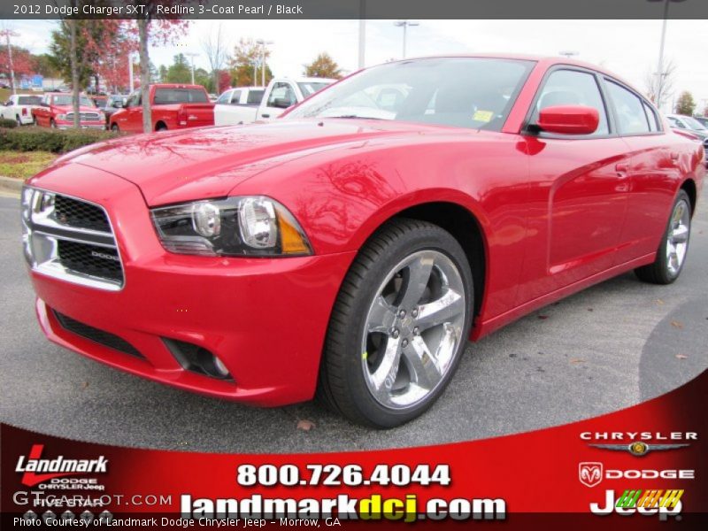 Redline 3-Coat Pearl / Black 2012 Dodge Charger SXT