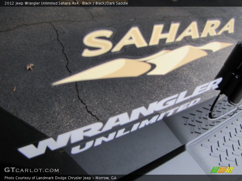 Black / Black/Dark Saddle 2012 Jeep Wrangler Unlimited Sahara 4x4