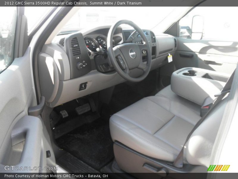 Summit White / Dark Titanium 2012 GMC Sierra 3500HD Regular Cab Chassis
