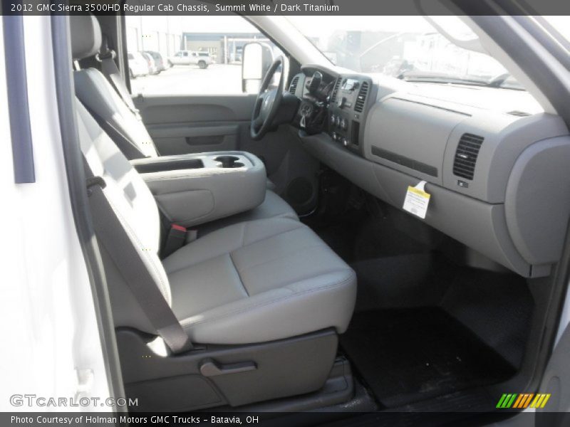 Summit White / Dark Titanium 2012 GMC Sierra 3500HD Regular Cab Chassis