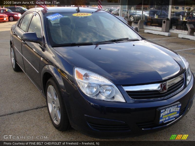 Deep Blue / Tan 2008 Saturn Aura XE