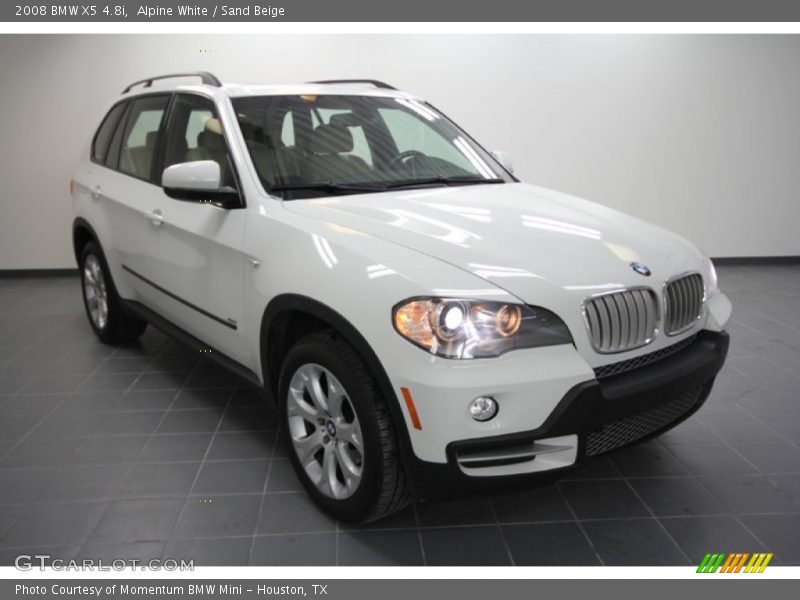 Alpine White / Sand Beige 2008 BMW X5 4.8i