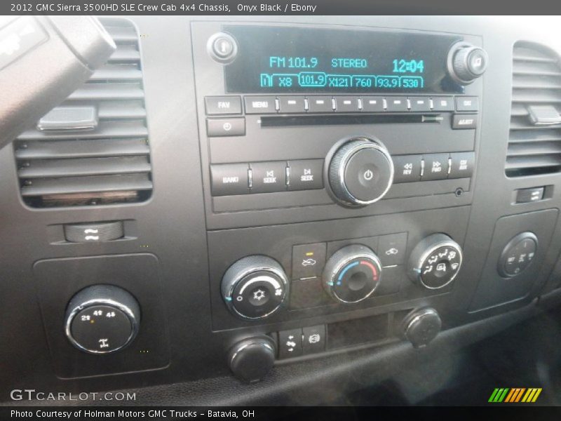 Onyx Black / Ebony 2012 GMC Sierra 3500HD SLE Crew Cab 4x4 Chassis
