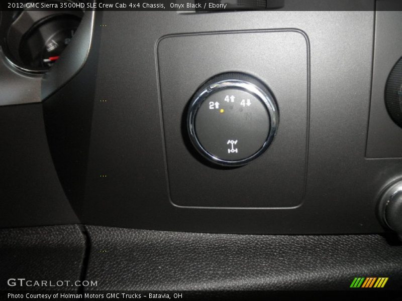 Onyx Black / Ebony 2012 GMC Sierra 3500HD SLE Crew Cab 4x4 Chassis