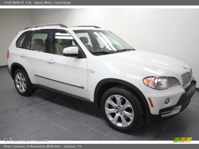 Alpine White / Sand Beige 2008 BMW X5 4.8i
