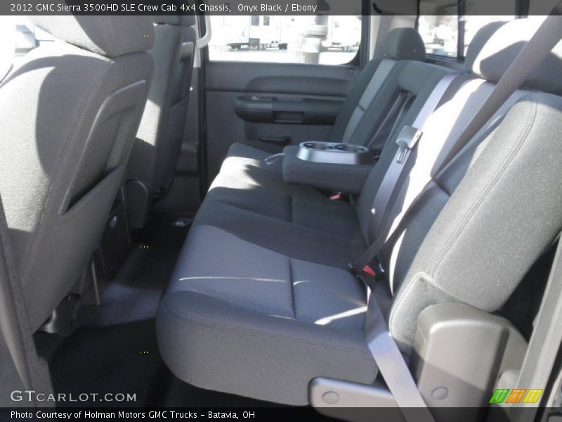 Onyx Black / Ebony 2012 GMC Sierra 3500HD SLE Crew Cab 4x4 Chassis