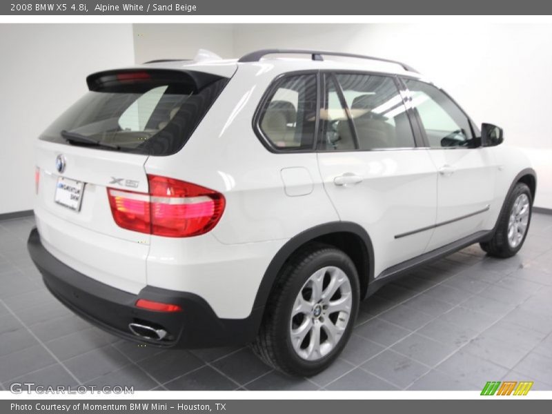 Alpine White / Sand Beige 2008 BMW X5 4.8i