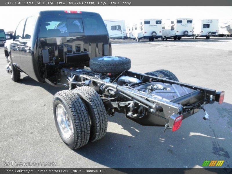  2012 Sierra 3500HD SLE Crew Cab 4x4 Chassis Onyx Black