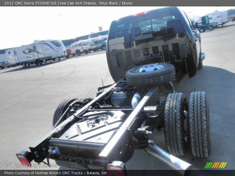  2012 Sierra 3500HD SLE Crew Cab 4x4 Chassis Onyx Black