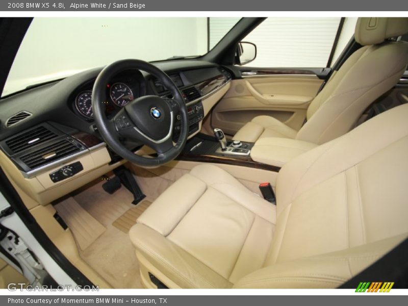 Alpine White / Sand Beige 2008 BMW X5 4.8i