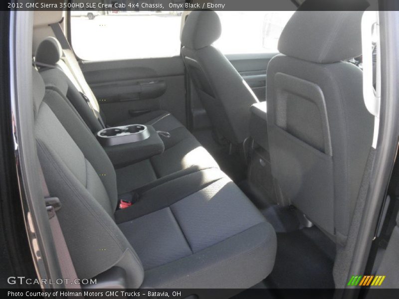 Onyx Black / Ebony 2012 GMC Sierra 3500HD SLE Crew Cab 4x4 Chassis