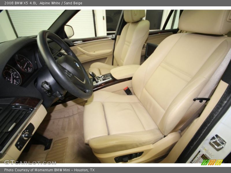 Alpine White / Sand Beige 2008 BMW X5 4.8i