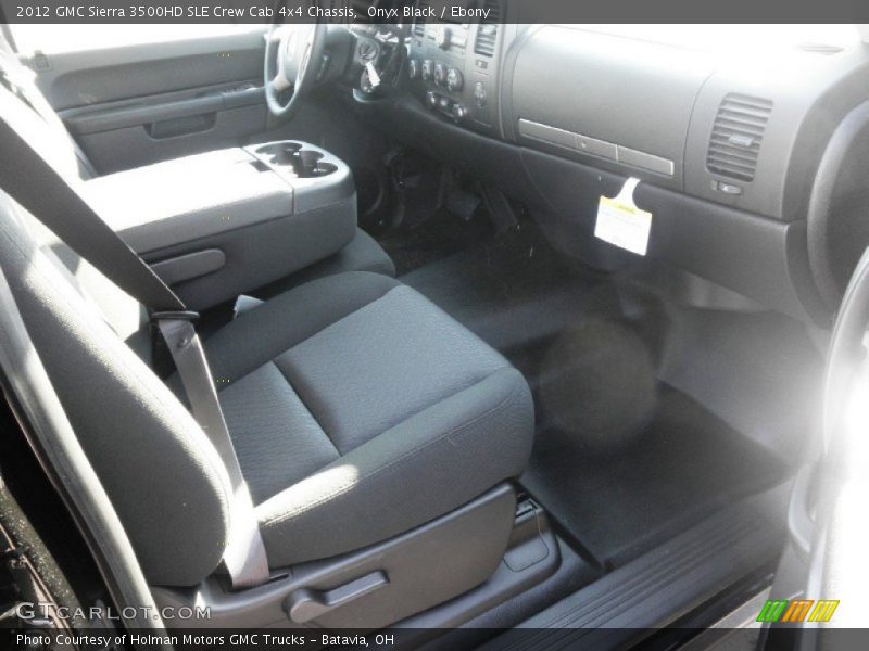 Onyx Black / Ebony 2012 GMC Sierra 3500HD SLE Crew Cab 4x4 Chassis