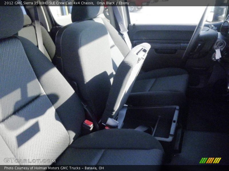 Onyx Black / Ebony 2012 GMC Sierra 3500HD SLE Crew Cab 4x4 Chassis