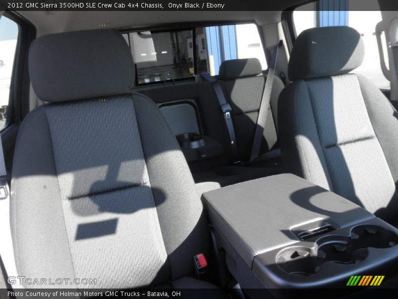 Onyx Black / Ebony 2012 GMC Sierra 3500HD SLE Crew Cab 4x4 Chassis