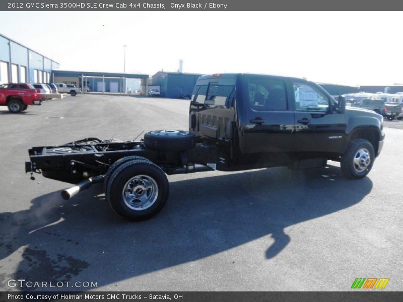  2012 Sierra 3500HD SLE Crew Cab 4x4 Chassis Onyx Black