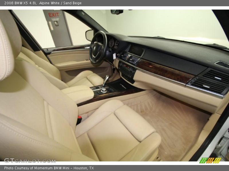 Alpine White / Sand Beige 2008 BMW X5 4.8i