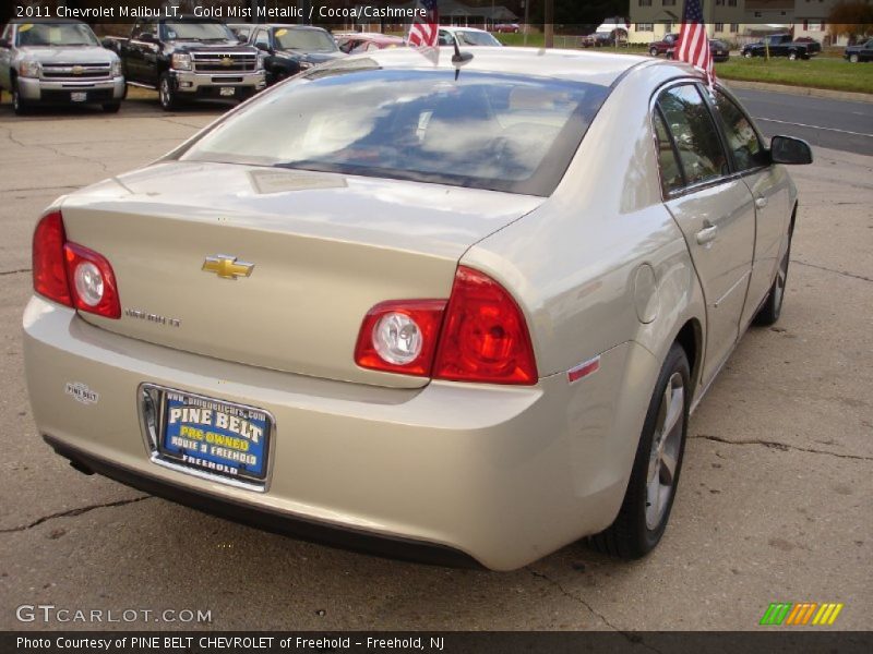 Gold Mist Metallic / Cocoa/Cashmere 2011 Chevrolet Malibu LT
