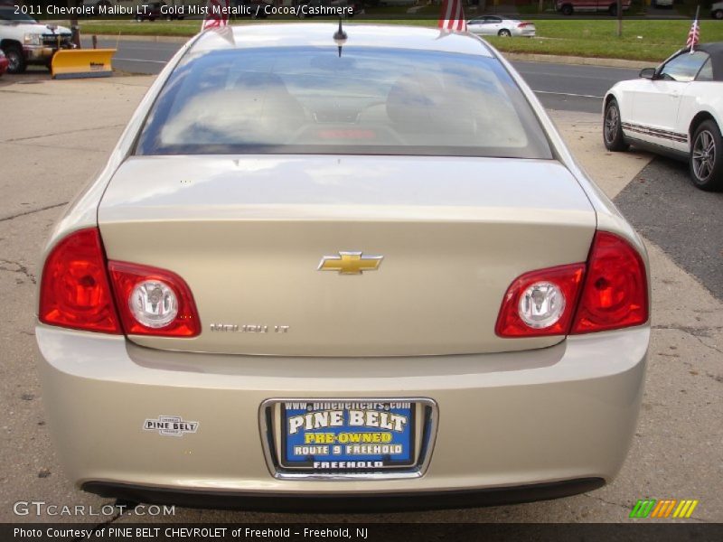 Gold Mist Metallic / Cocoa/Cashmere 2011 Chevrolet Malibu LT
