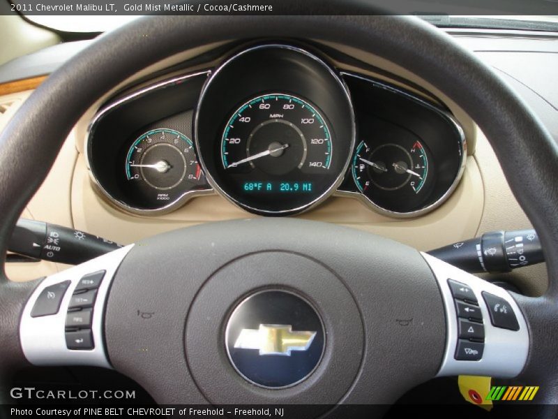 Gold Mist Metallic / Cocoa/Cashmere 2011 Chevrolet Malibu LT