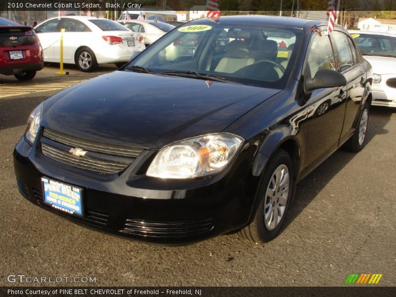 Black / Gray 2010 Chevrolet Cobalt LS Sedan