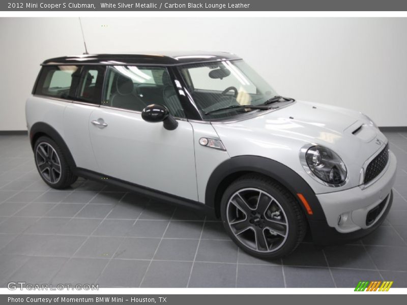 White Silver Metallic / Carbon Black Lounge Leather 2012 Mini Cooper S Clubman