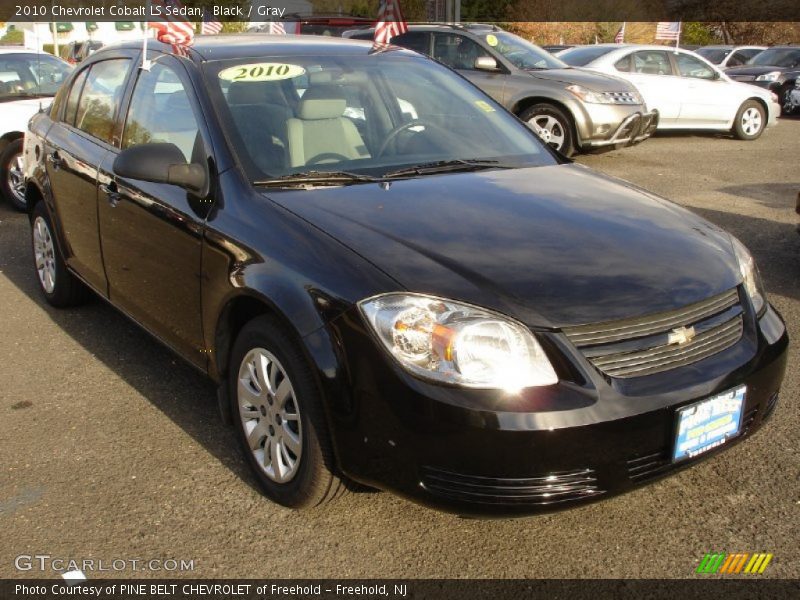 Black / Gray 2010 Chevrolet Cobalt LS Sedan
