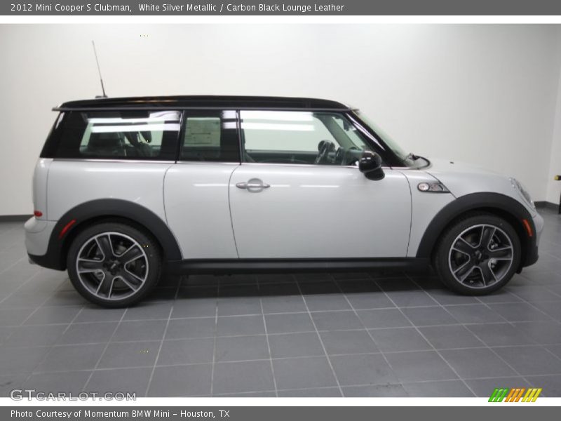 White Silver Metallic / Carbon Black Lounge Leather 2012 Mini Cooper S Clubman